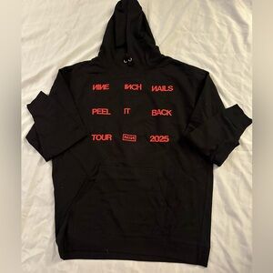 NIN Tour black hoodie size XXL NWOT